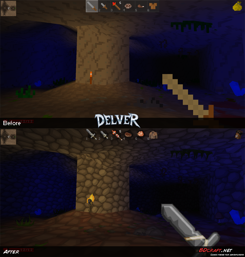 Delver Cave Default / PureBDcraft